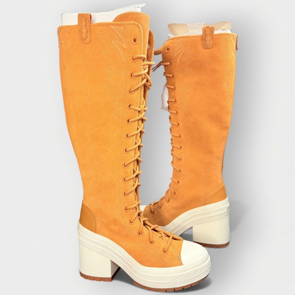 Converse Chuck 70 De Luxe Heel XXHi Western Platform Boots Women 7 - Picture 10 of 14